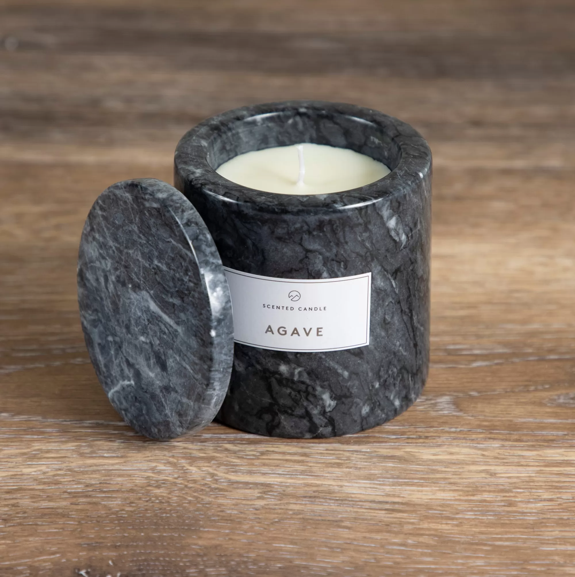 Discount Be Home Pesa Marble Candle, Agave