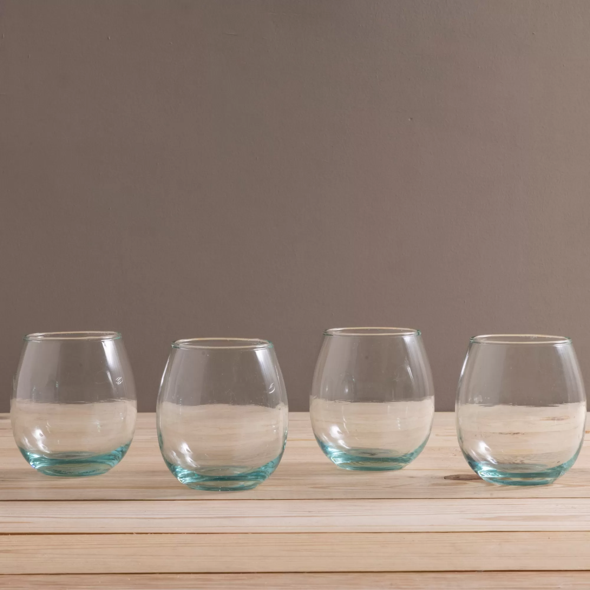 Discount Be Home Premium Recycled Stemless Wine Glass, Set of 4