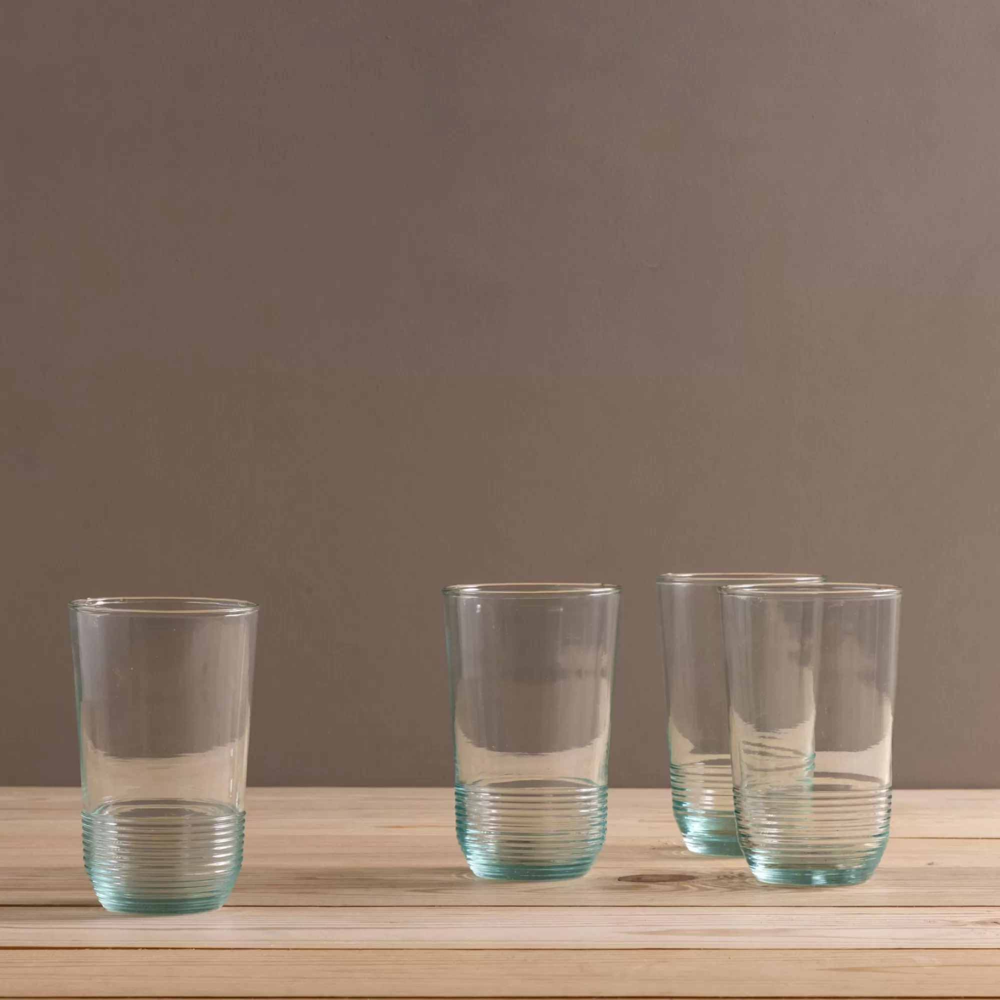 Clearance Be Home Premium Recycled Tall Ripple Tumbler, Set of 4