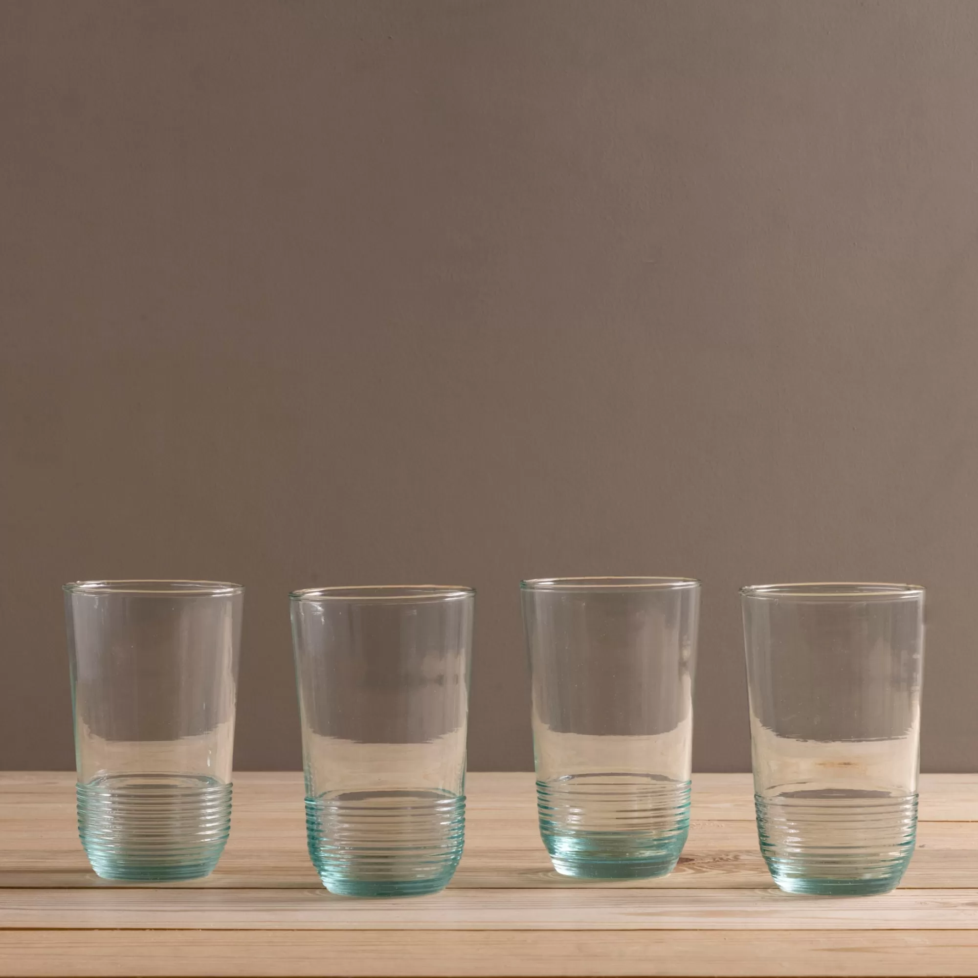 Clearance Be Home Premium Recycled Tall Ripple Tumbler, Set of 4