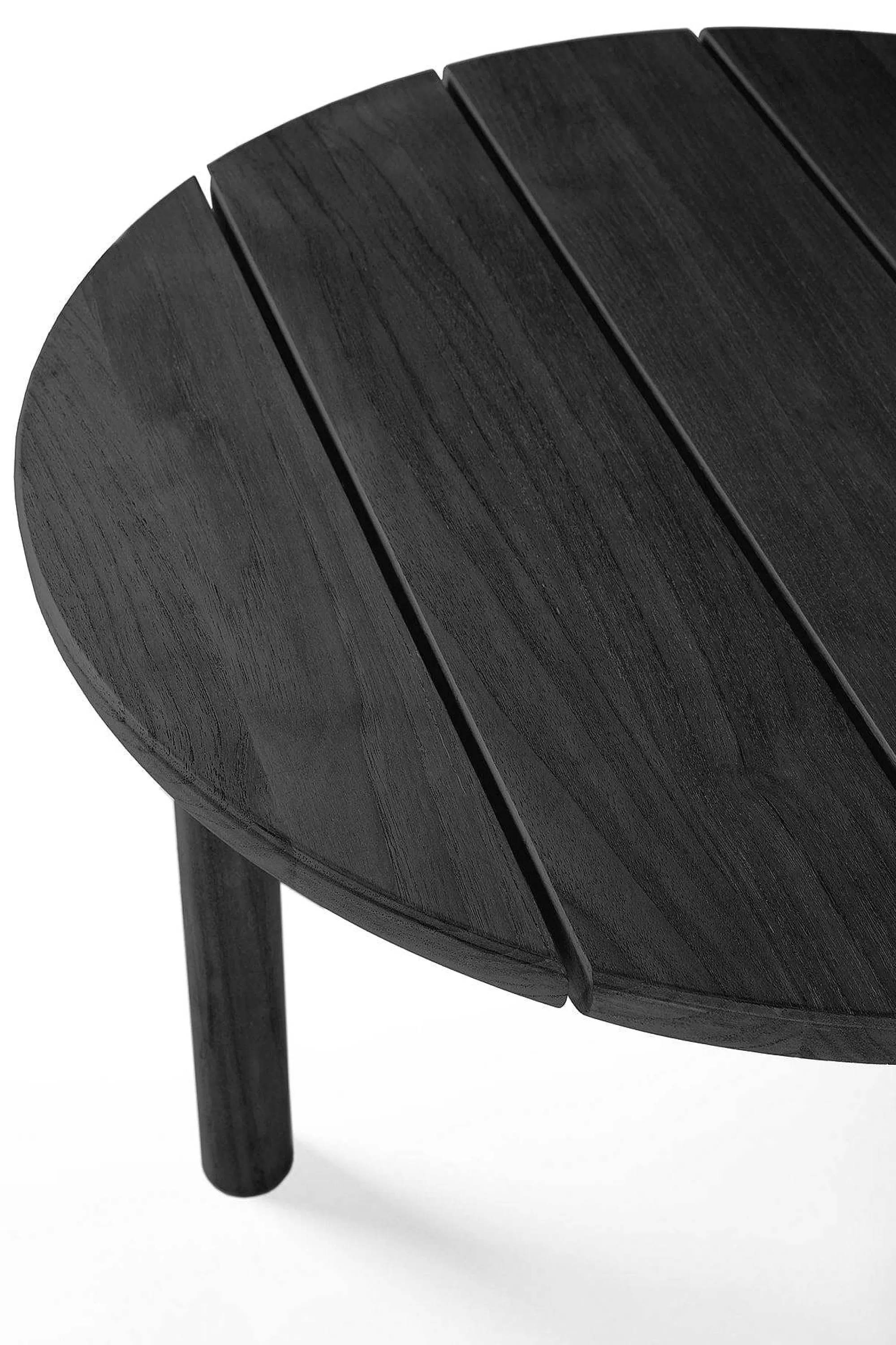 Be Home Outdoor Side Tables<Quatro Solid Black Teak Outdoor Side Table