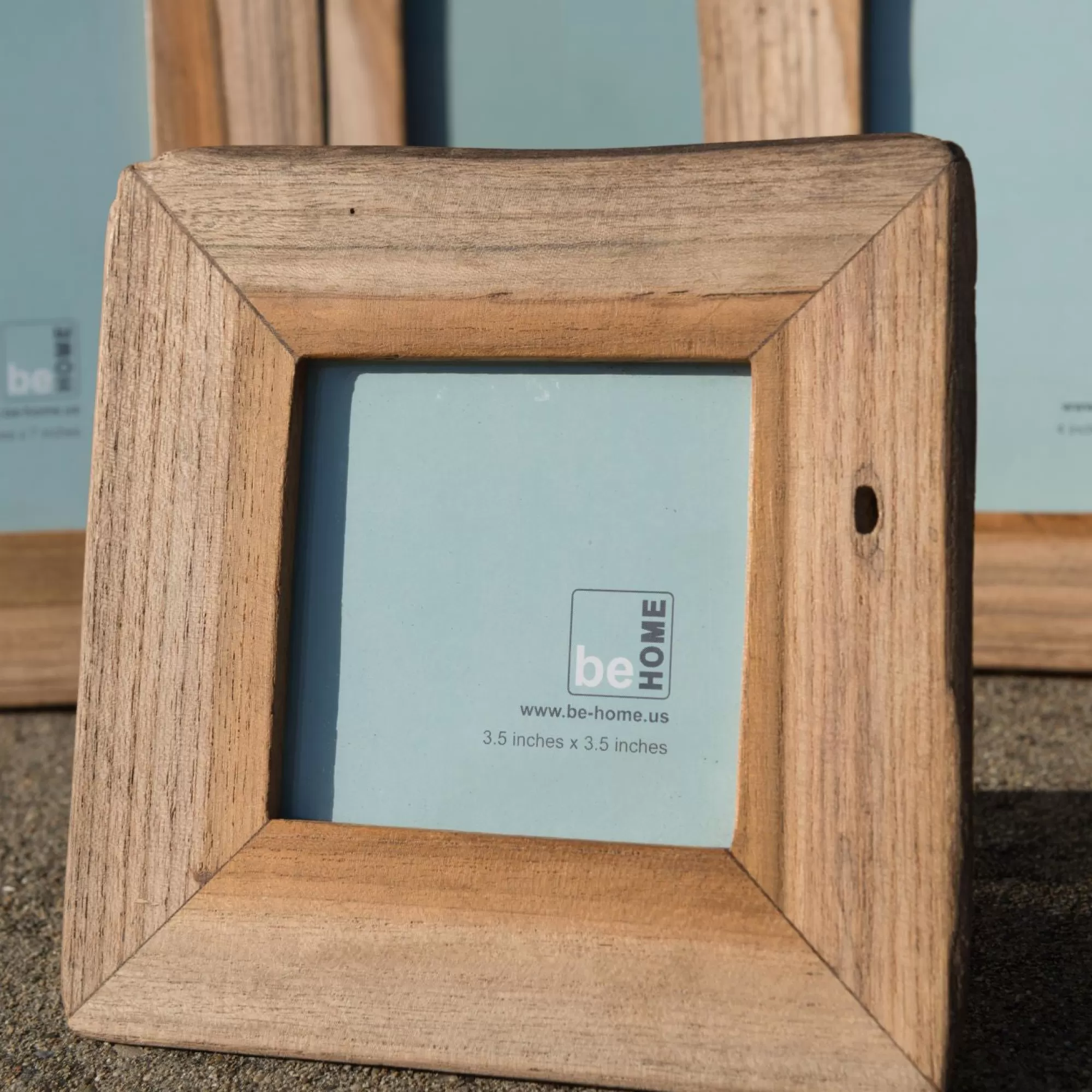 Online Be Home Reclaimed Wood Frame, 3.5" x 3.5"