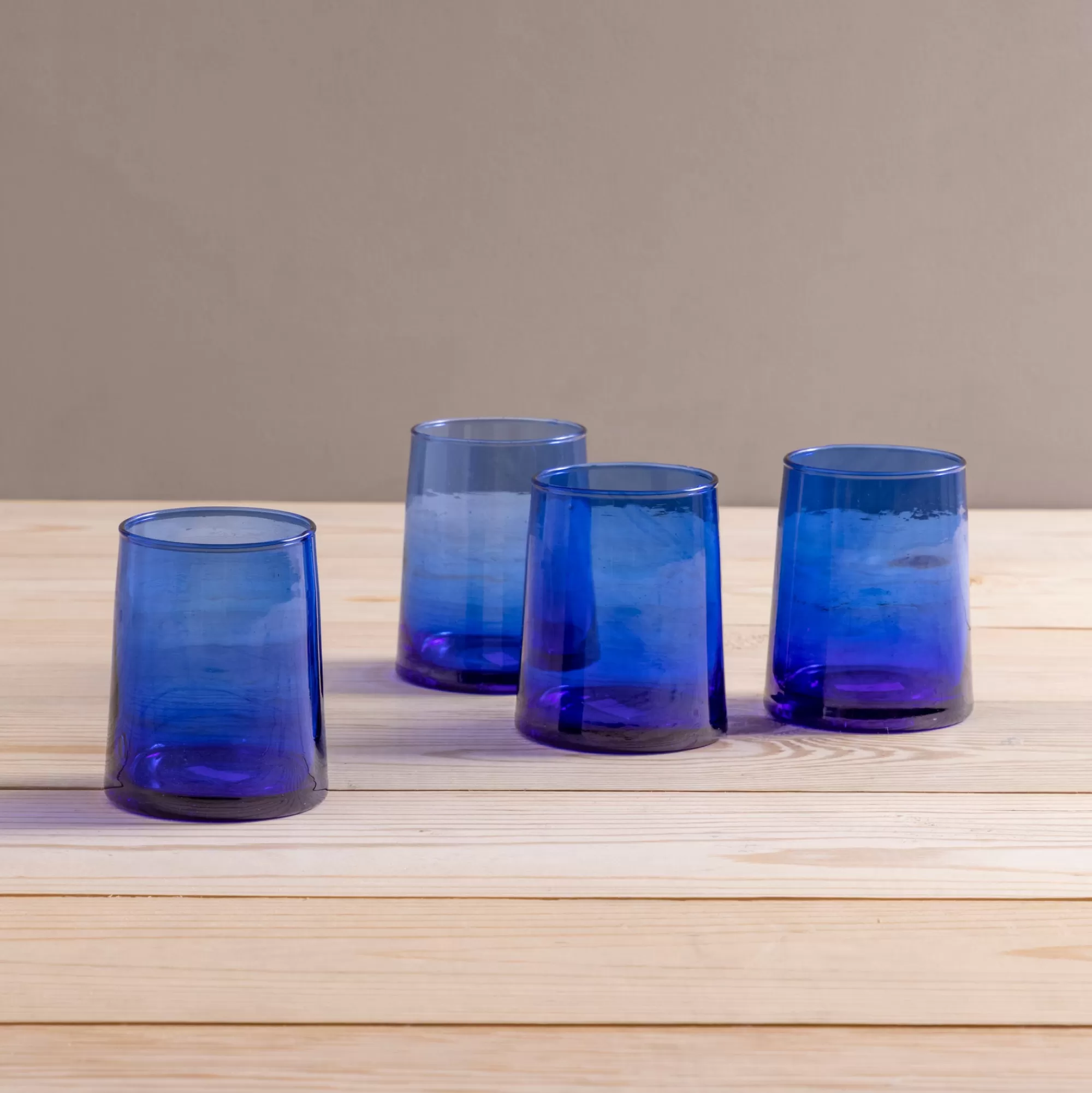 Cheap Be Home Recycled Cone Glass, Blue, Set of 4