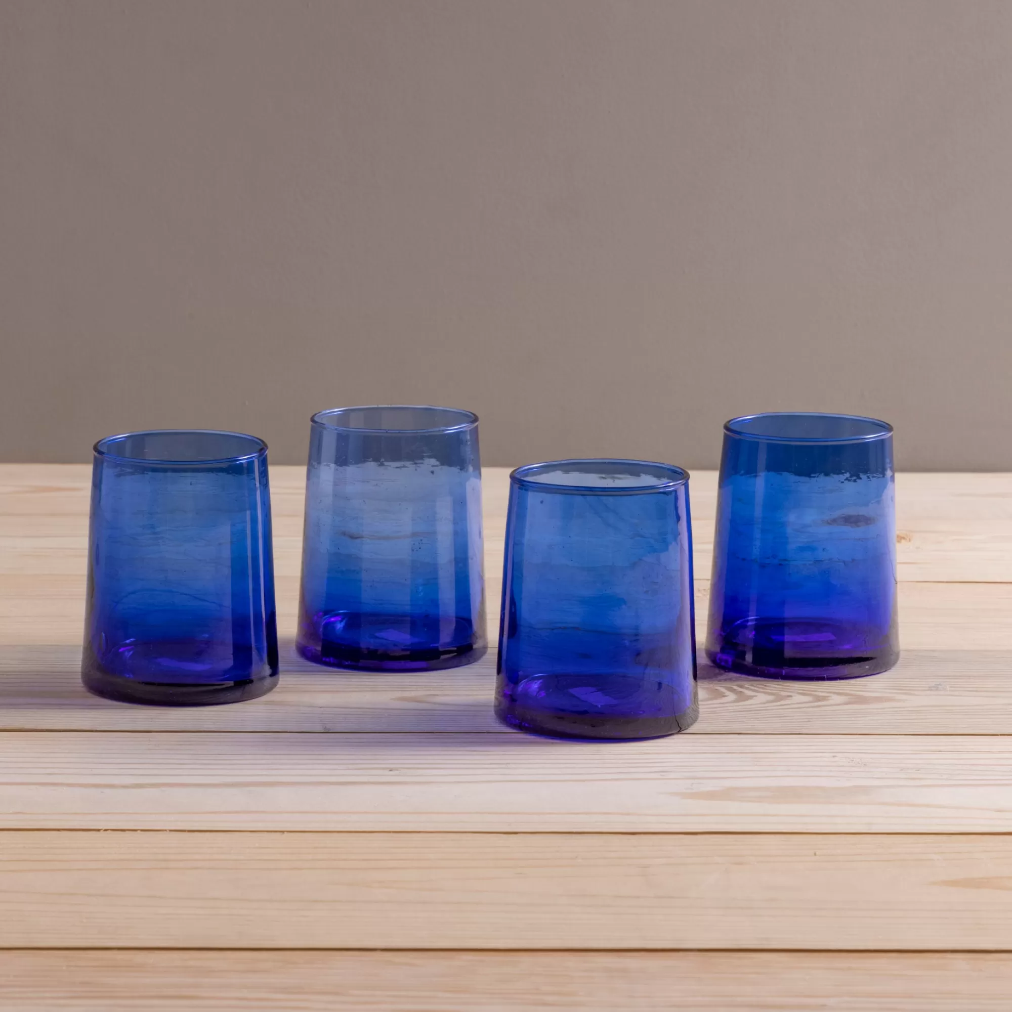 Cheap Be Home Recycled Cone Glass, Blue, Set of 4