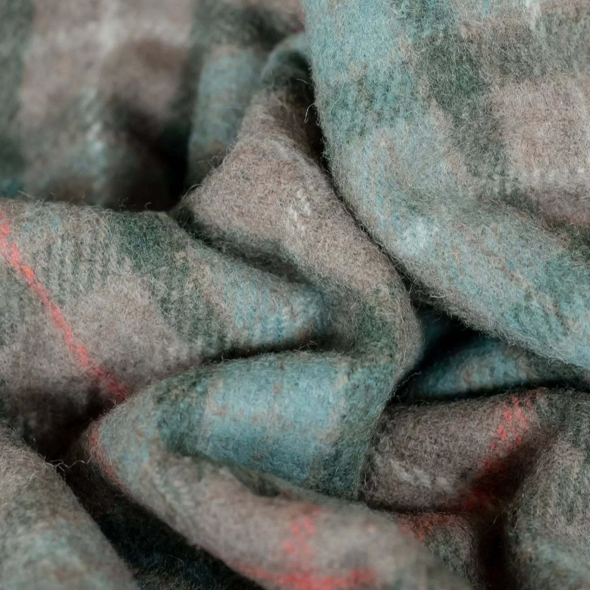 Shop Be Home Recycled Wool Waterproof Picnic Blanket in Fraser Hunting Weathered Ta