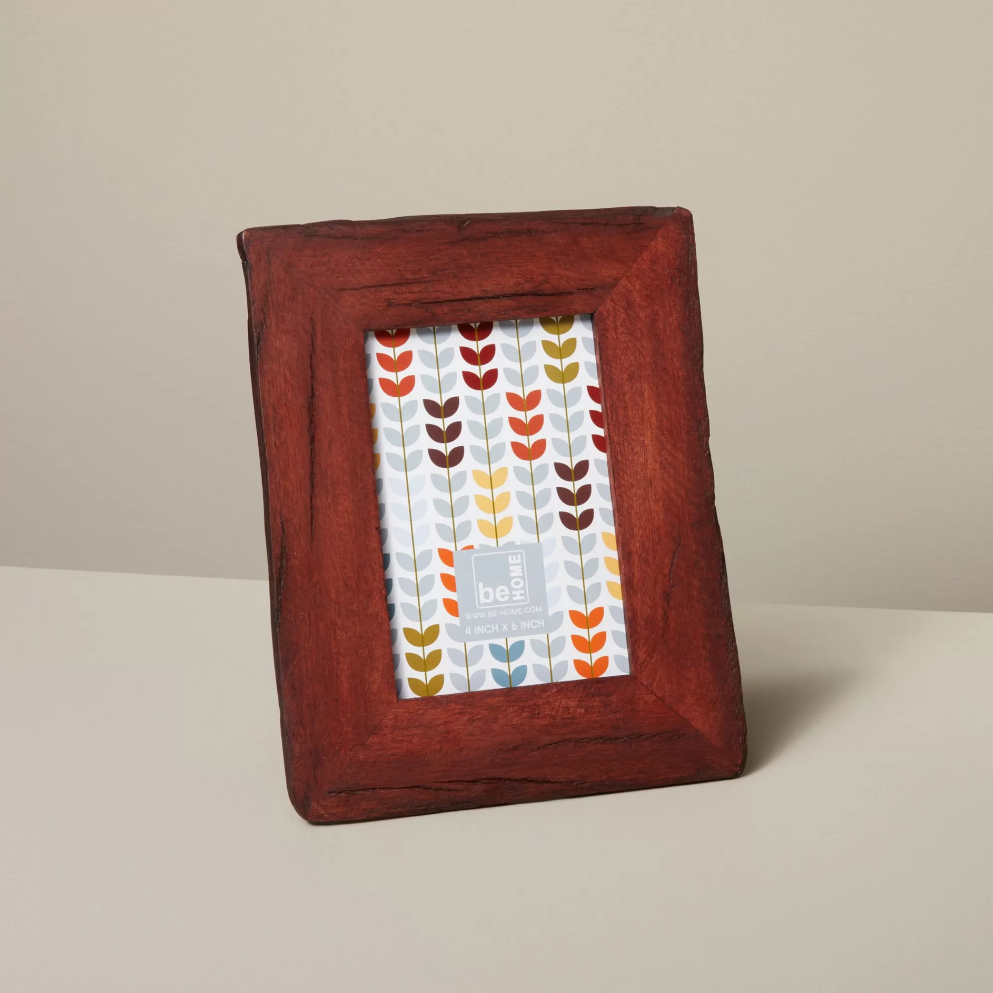 Cheap Be Home Red Reclaimed Wood Frame, 4" x 6"