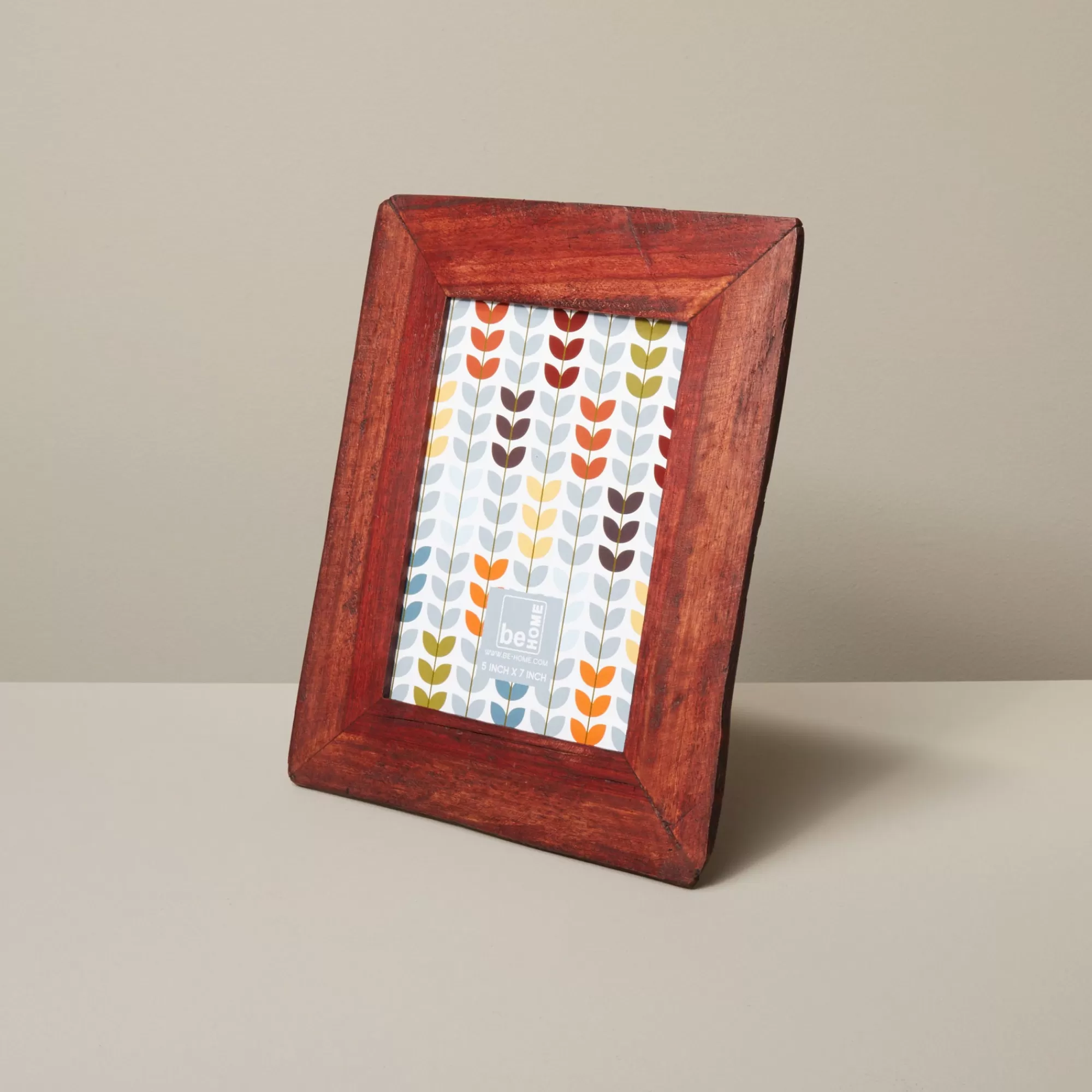 Cheap Be Home Red Reclaimed Wood Frame, 5" x 7"