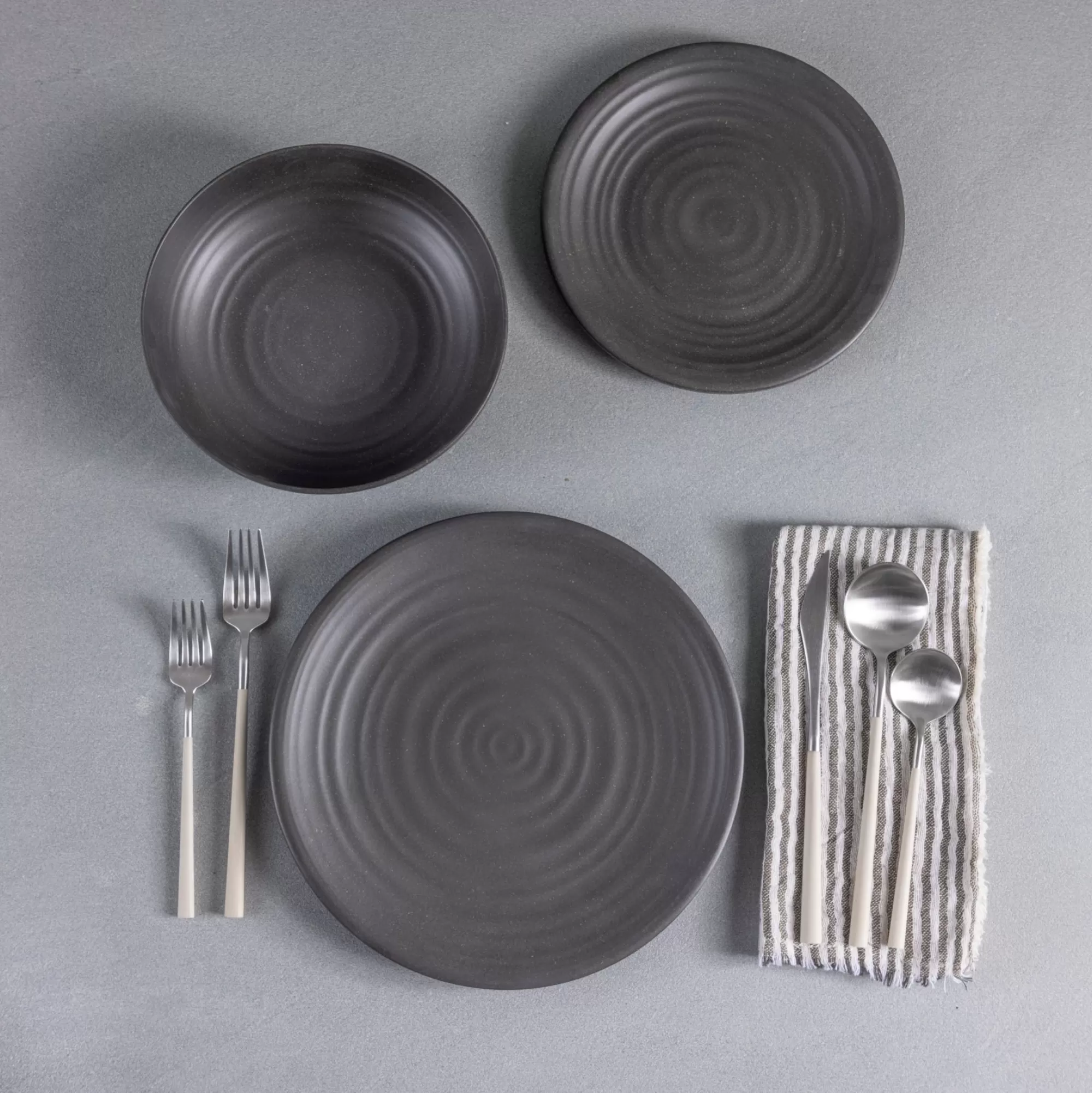 Flash Sale Be Home Sancha Organic Dinner Plate, Slate, Set of 4