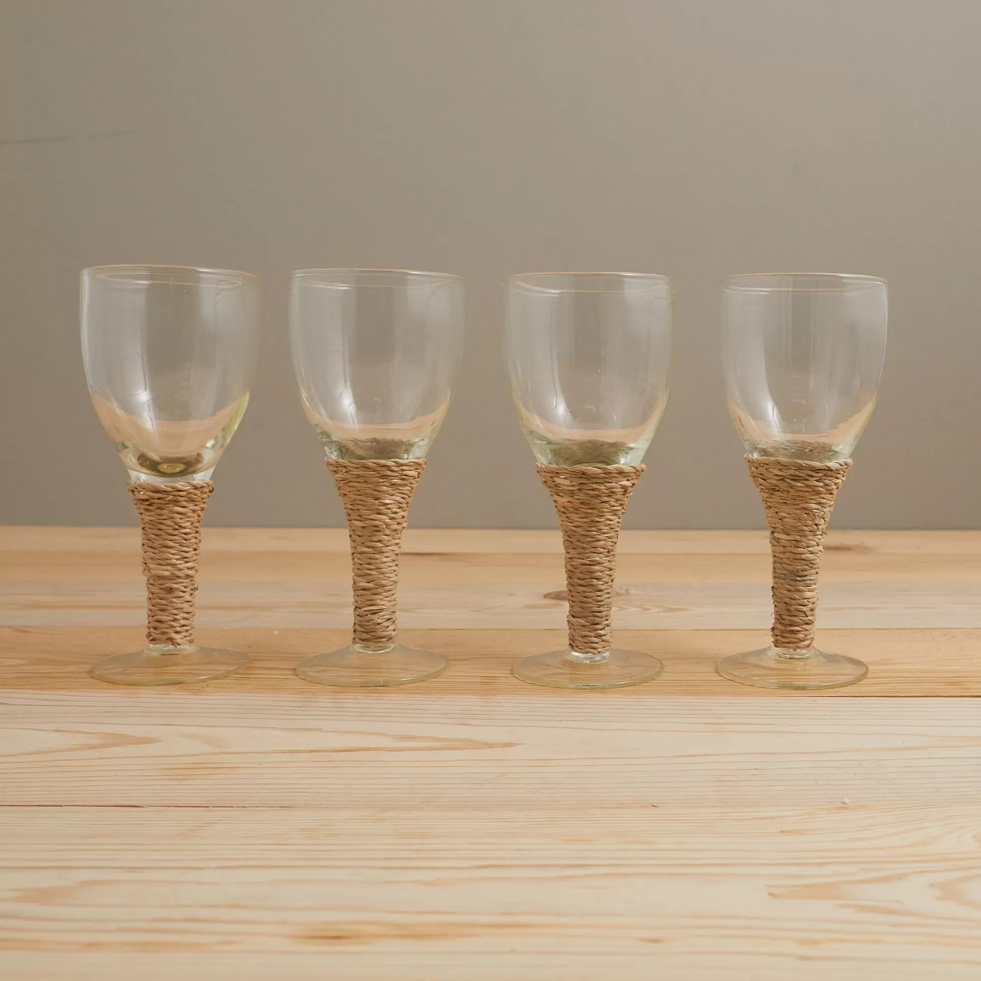 Outlet Be Home Seagrass Wine Glass, Set of 4