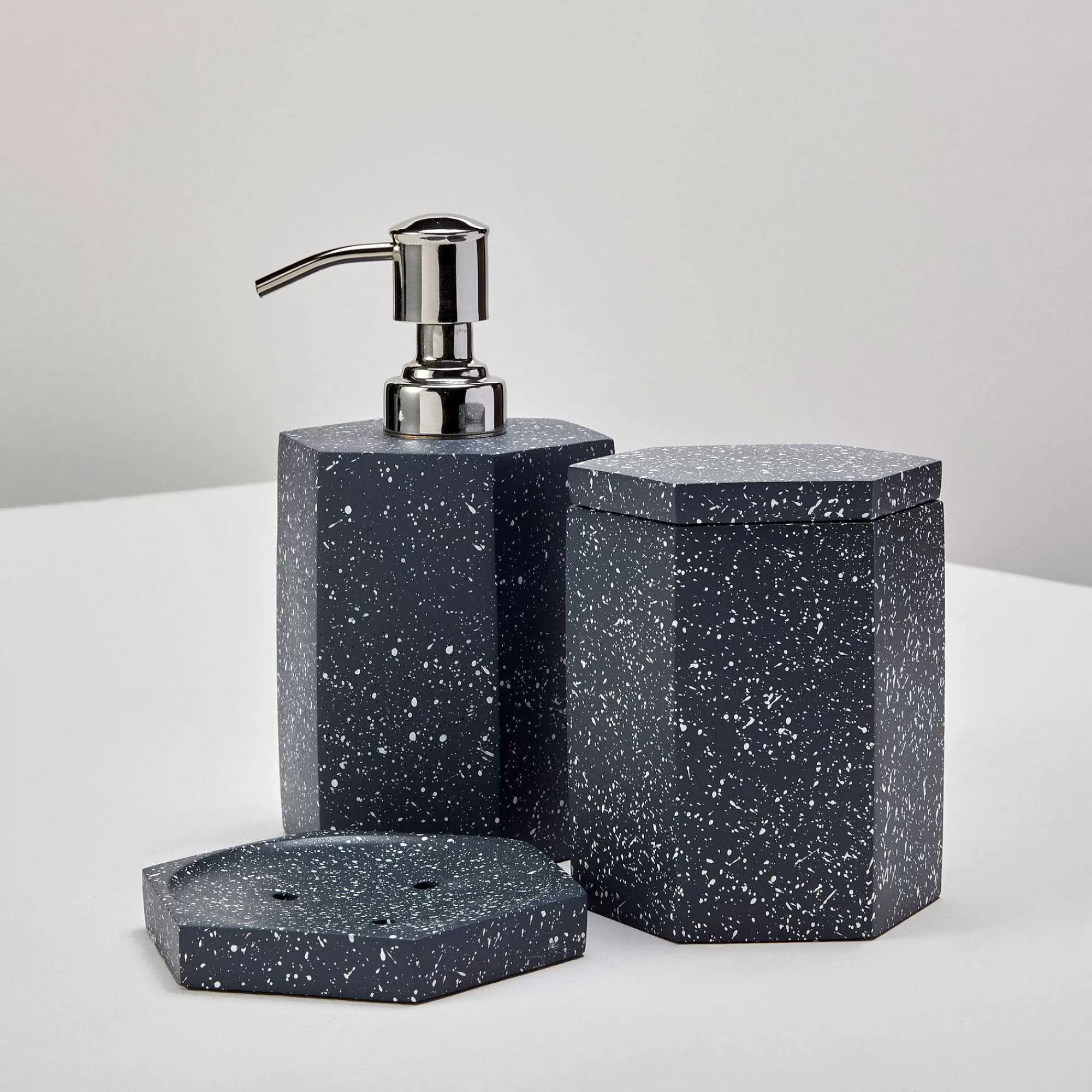 Be Home Soap & Lotion Dispensers<Speckled Cement Soap Dispenser, Slate