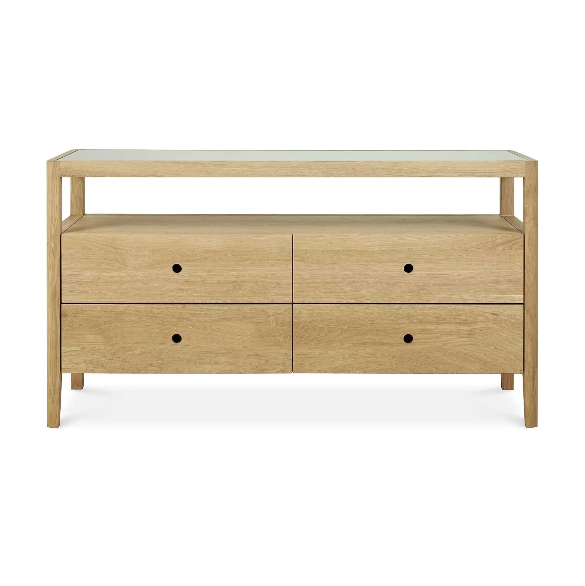 Be Home Dressers<Spindle Solid Oak Dresser