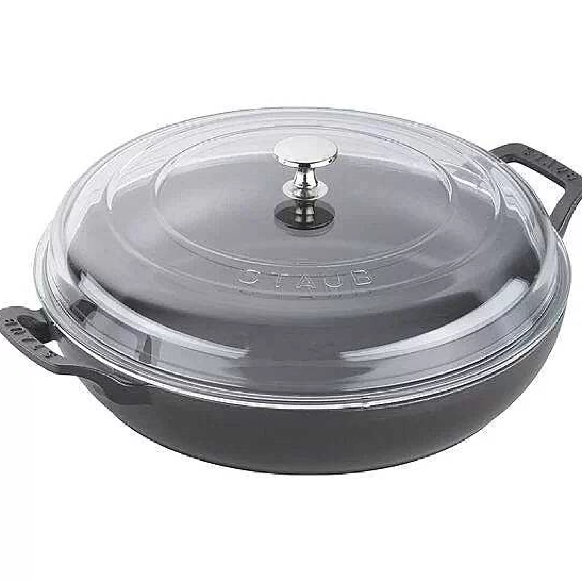 Be Home Let's Cook Sale<Staub 12" Braiser with Glass Lid, 3.5qt, Black