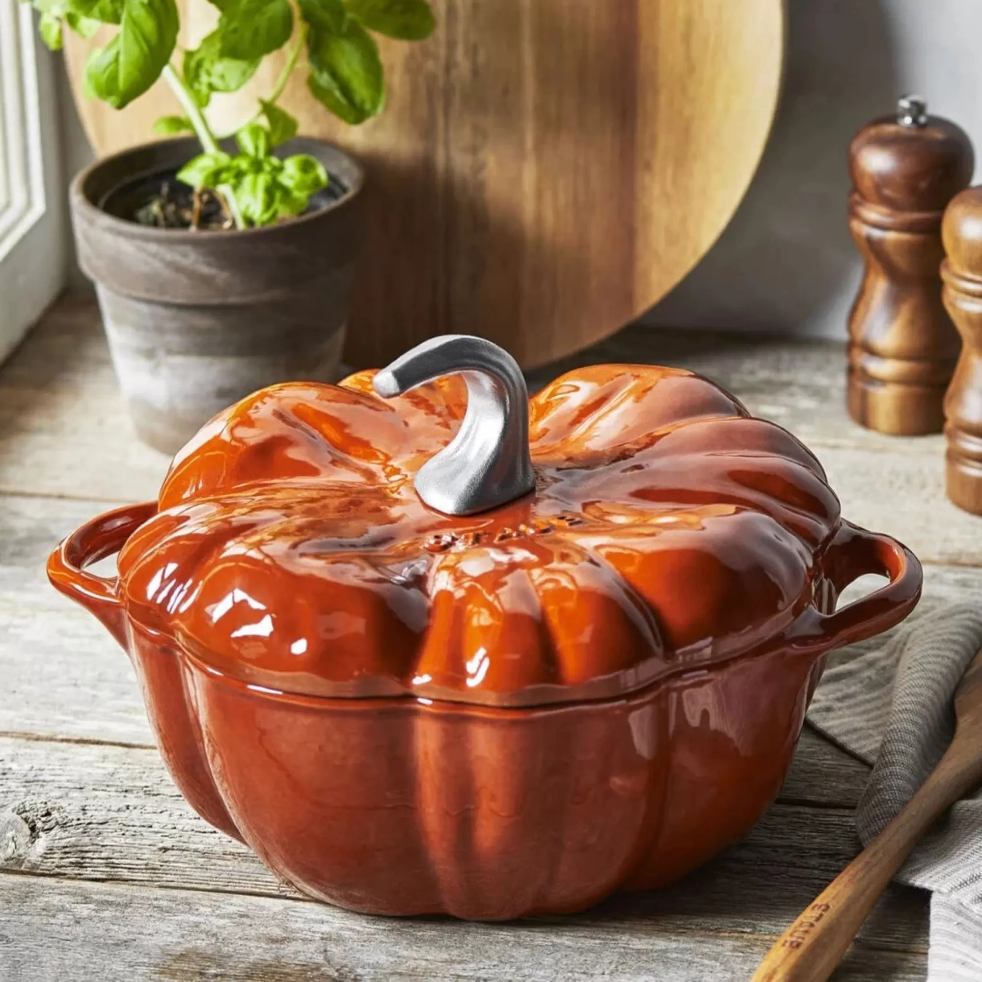 Cheap Be Home Staub Pumpkin Cocotte, 3.5qt, Burnt Orange