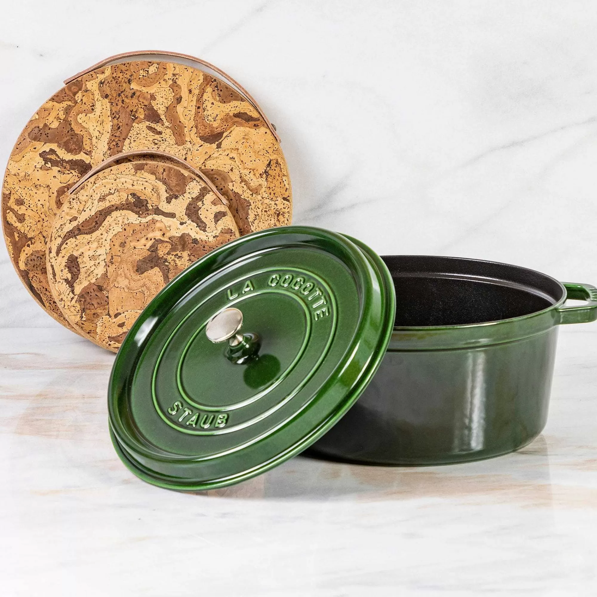 Be Home Let's Cook Sale<Staub Round Cocotte, 7qt, Basil