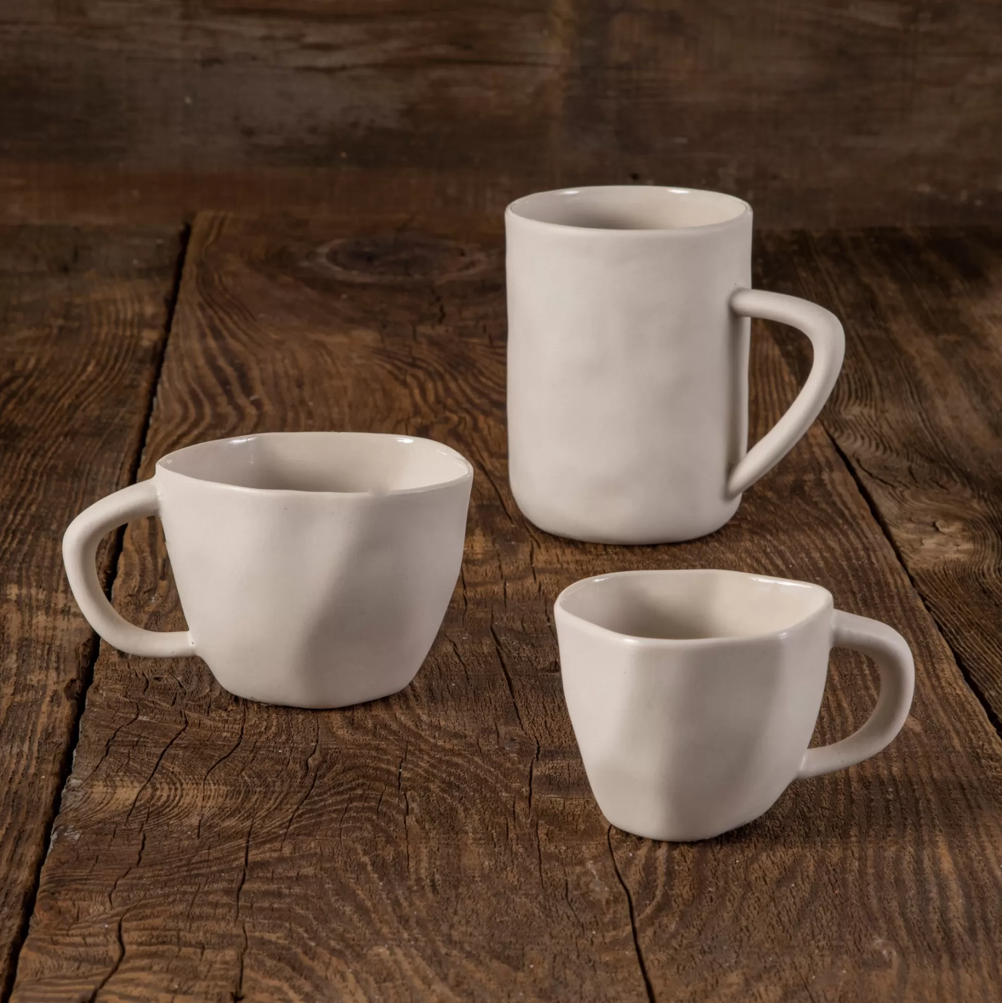 Best Be Home Tam Stoneware Mug, Pearl, Set of 4