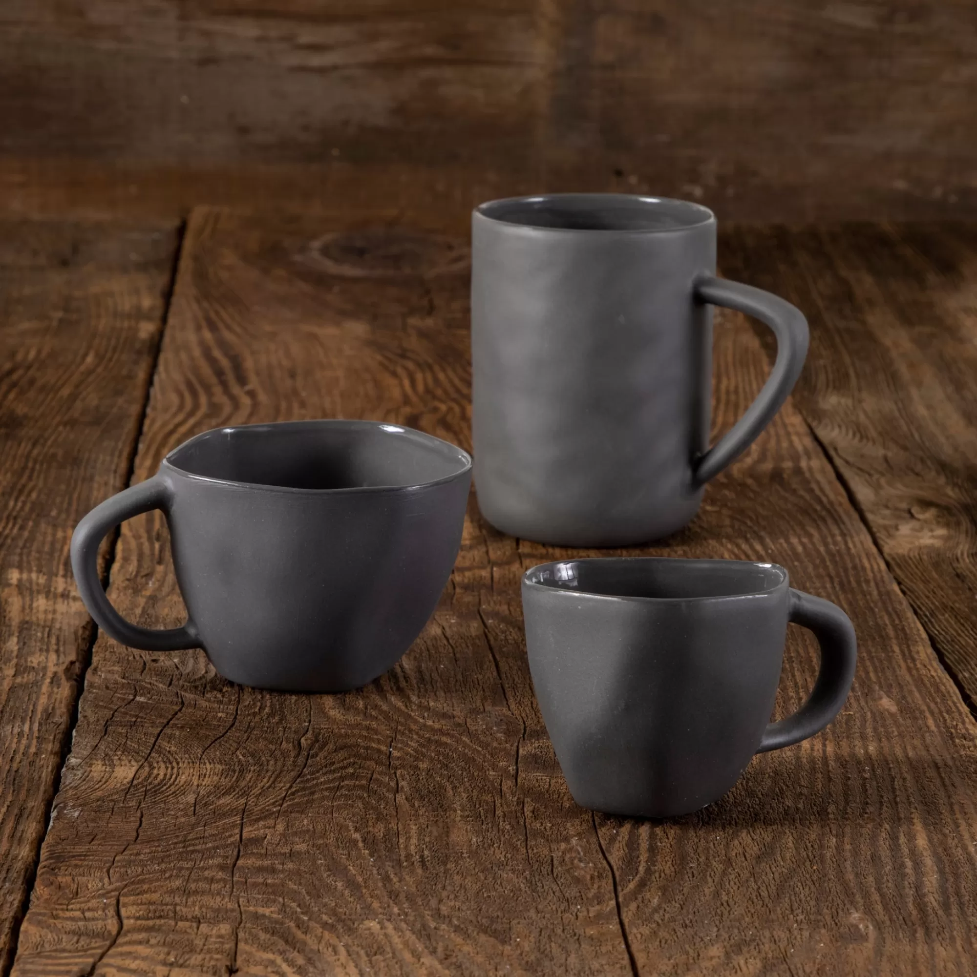 Best Be Home Tam Stoneware Mug, Slate, Set of 4