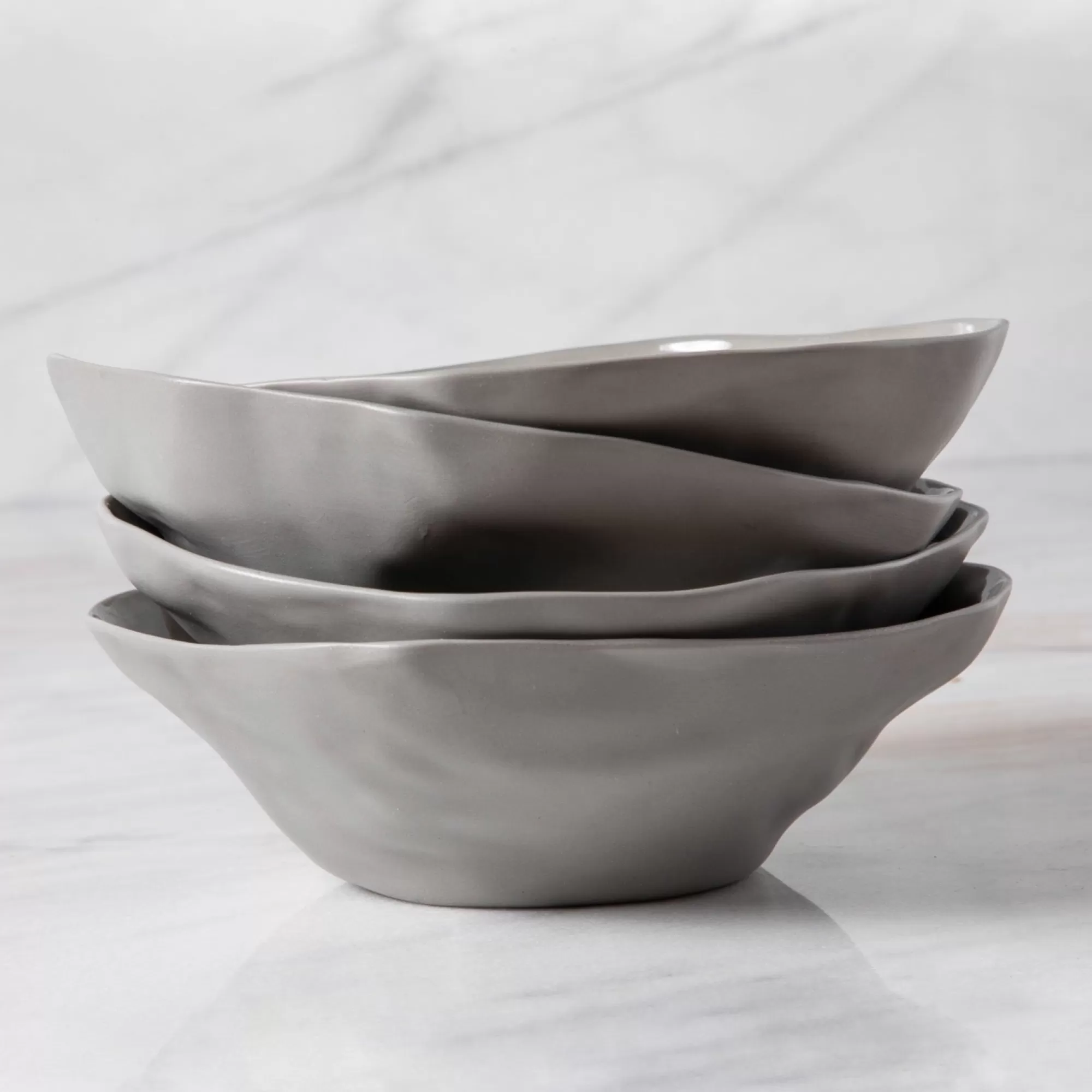 Hot Be Home Tam Stoneware Side Bowl, Sterling, Set of 4