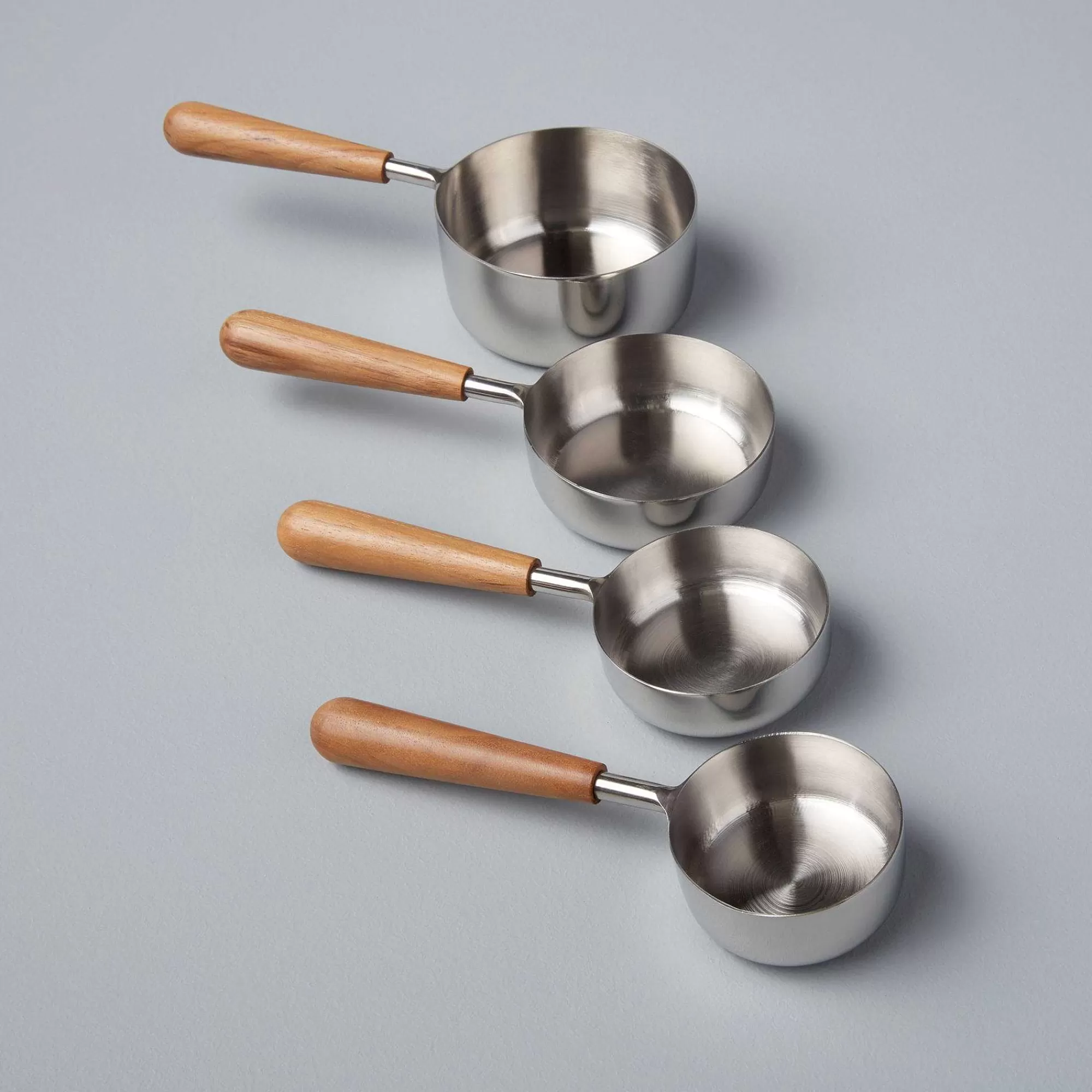 Be Home Measuring<Teak & Stainless Measuring Cups, Set of 4