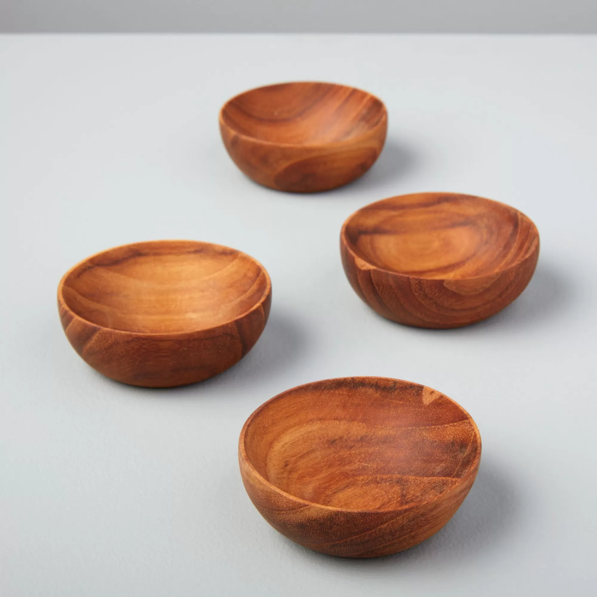 Best Sale Be Home Teak Pinch Bowls, Set of 4