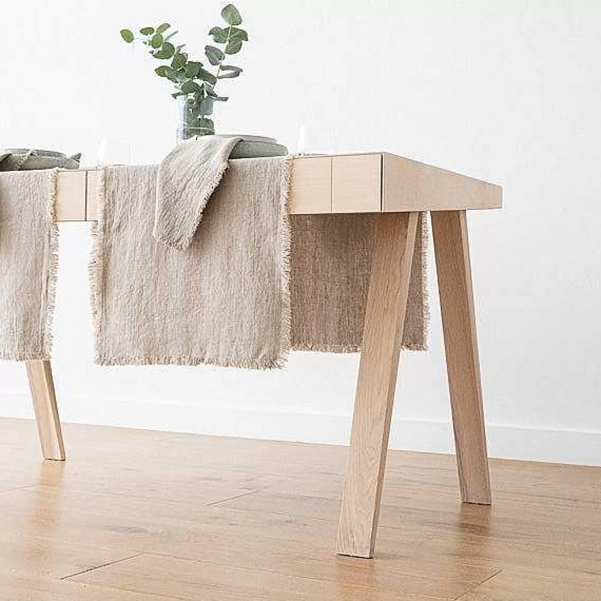 Be Home Table Linens<Terra Fringe Runner, Natural