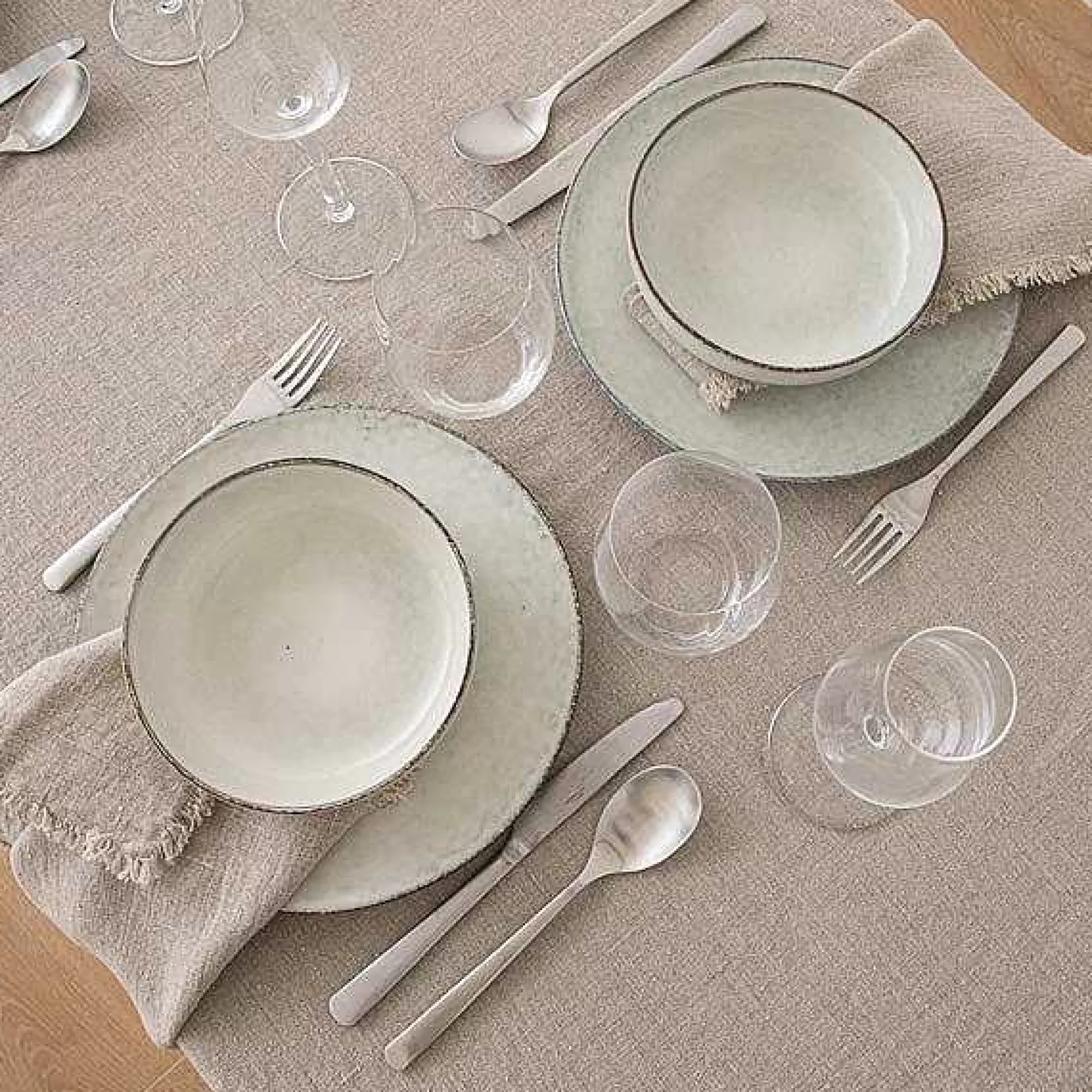 Be Home Table Linens<Terra Fringe Tablecloth, Natural