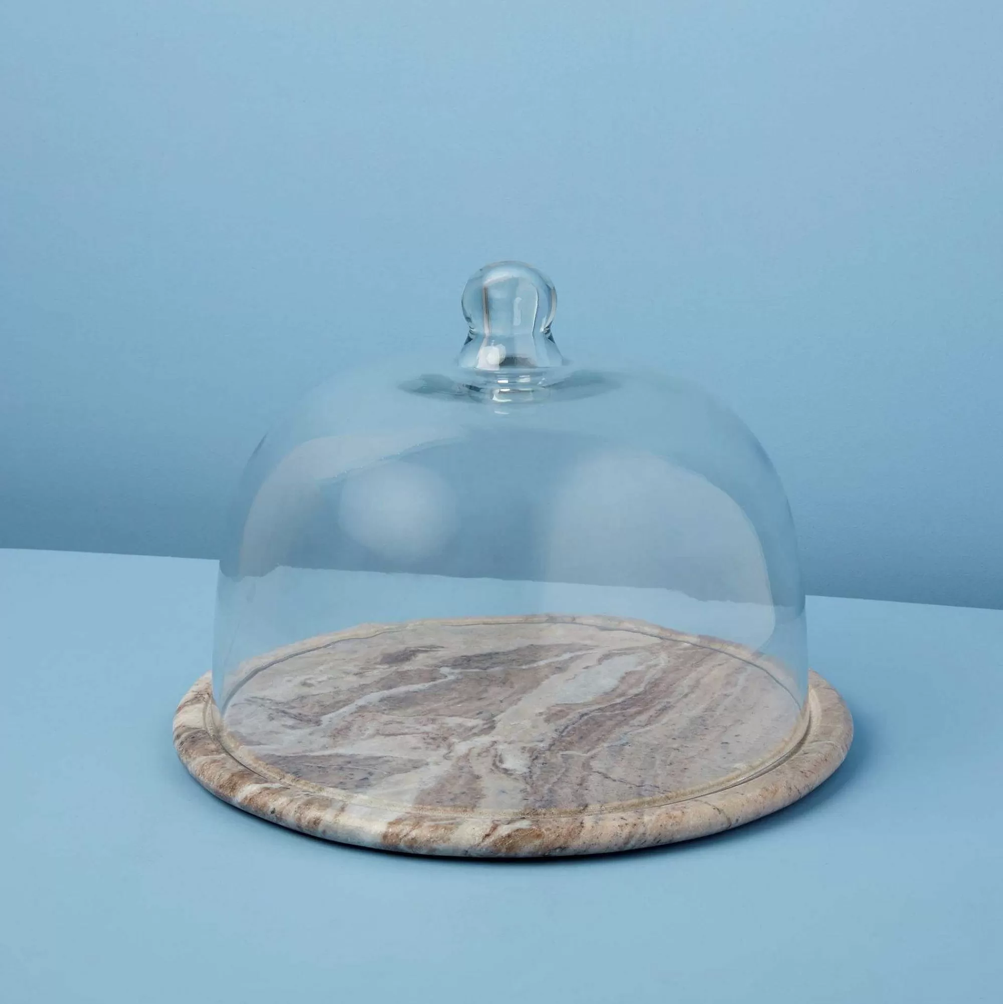 Be Home Cake Stands and Cloches<Waterfall Marble Glass Cloche